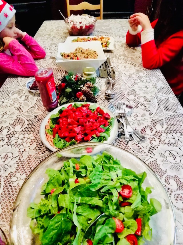 ニュージーランドのクリスマス食事の様子