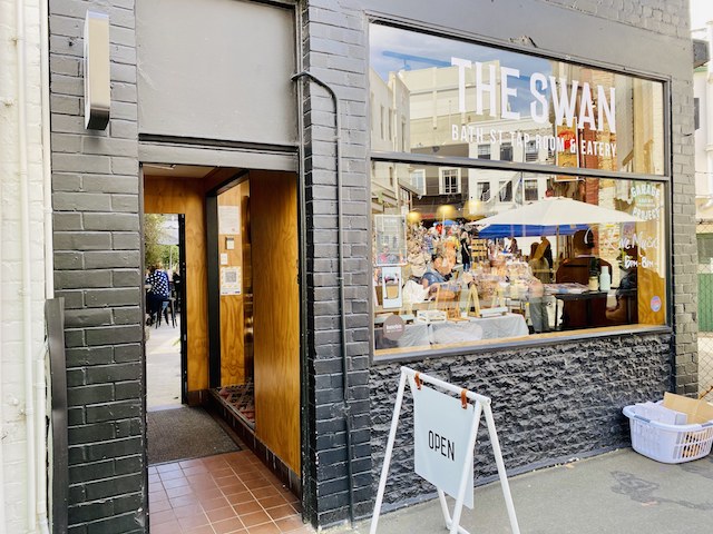 ニュージーランドダニーデンのおしゃれカフェThe SwanThe Swanの外観
