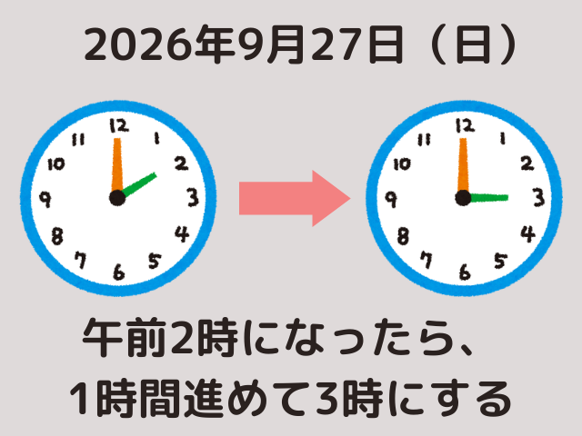 ニュージーランドのサマータイム制度2026年9月