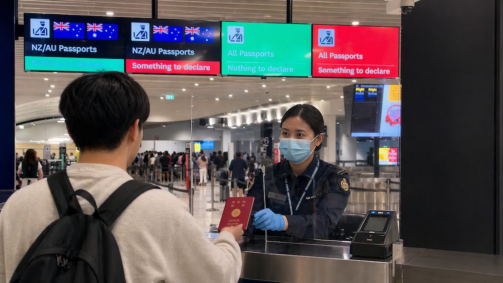 ニュージーランド空港 入国の際の検疫チェック